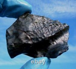 Libyan Desert Glass Meteorite Tektite impact specimen(255 crt) Very Dark brown