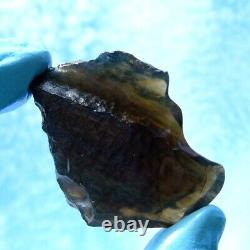 Libyan Desert Glass Meteorite Tektite impact specimen(255 crt) Very Dark brown