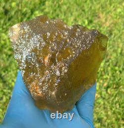 Libyan Desert Glass Meteorite Tektite impact specimen(2560 crt)Super Gem Green