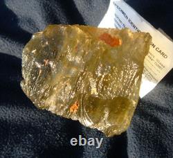 Libyan Desert Glass Meteorite Tektite impact specimen(2560 crt)Super Gem Green