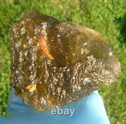 Libyan Desert Glass Meteorite Tektite impact specimen(2560 crt)Super Gem Green