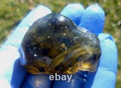 Libyan Desert Glass Meteorite Tektite impact specimen(275 crt)Cristobalites Gem