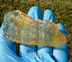 Libyan Desert Glass Meteorite Tektite impact specimen(275 ct)Thin- Angel Chime