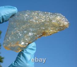 Libyan Desert Glass Meteorite Tektite impact specimen(275 ct)Thin- Angel Chime