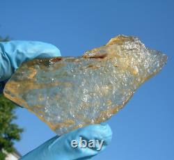 Libyan Desert Glass Meteorite Tektite impact specimen(275 ct)Thin- Angel Chime