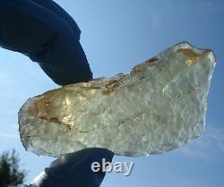 Libyan Desert Glass Meteorite Tektite impact specimen(275 ct)Thin- Angel Chime