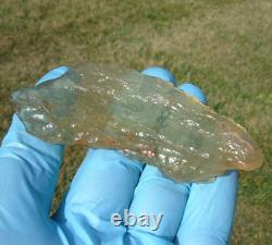 Libyan Desert Glass Meteorite Tektite impact specimen(275 ct)Thin- Angel Chime