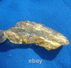 Libyan Desert Glass Meteorite Tektite impact specimen(275 ct)Thin- Angel Chime