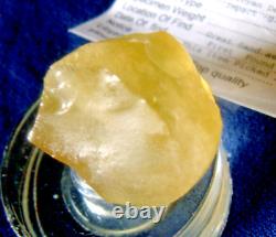 Libyan Desert Glass Meteorite Tektite impact specimen(280 crt) Dimples Gem AAAA