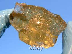 Libyan Desert Glass Meteorite Tektite impact specimen(280 ct) Cristobalite Gem