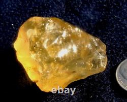 Libyan Desert Glass Meteorite Tektite impact specimen(300 crt)Dimples Best Gem