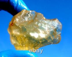 Libyan Desert Glass Meteorite Tektite impact specimen(300 crt)Dimples Best Gem