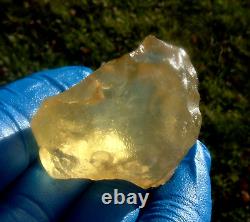 Libyan Desert Glass Meteorite Tektite impact specimen(300 crt)Dimples Best Gem