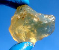 Libyan Desert Glass Meteorite Tektite impact specimen(300 crt)Dimples Best Gem