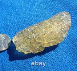 Libyan Desert Glass Meteorite Tektite impact specimen(300 crt)Dimples Gem yellow