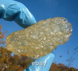 Libyan Desert Glass Meteorite Tektite impact specimen(300 crt)Dimples Gem yellow