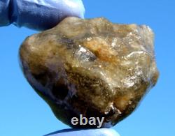 Libyan Desert Glass Meteorite Tektite impact specimen(300 crt)Very Dark Green