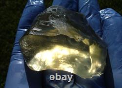 Libyan Desert Glass Meteorite Tektite impact specimen(300 ct)Dimples Yellow Gem