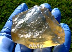 Libyan Desert Glass Meteorite Tektite impact specimen(300 ct)Dimples Yellow Gem