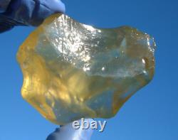 Libyan Desert Glass Meteorite Tektite impact specimen(300 ct)Dimples Yellow Gem