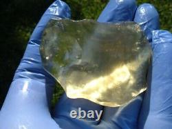 Libyan Desert Glass Meteorite Tektite impact specimen(300 ct)Dimples Yellow Gem