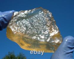 Libyan Desert Glass Meteorite Tektite impact specimen(300 ct)Dimples Yellow Gem