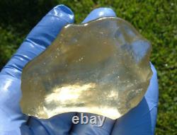 Libyan Desert Glass Meteorite Tektite impact specimen(300 ct)Dimples Yellow Gem