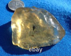 Libyan Desert Glass Meteorite Tektite impact specimen(300 ct)Dimples Yellow Gem