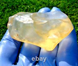 Libyan Desert Glass Meteorite Tektite impact specimen(310 crt)Super Gem AAAA+