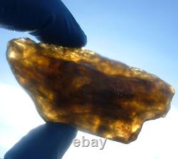 Libyan Desert Glass Meteorite Tektite impact specimen(310 crt)Very Dark Black