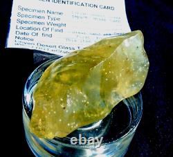 Libyan Desert Glass Meteorite Tektite impact specimen(320 crt)Dimples Super AAAA