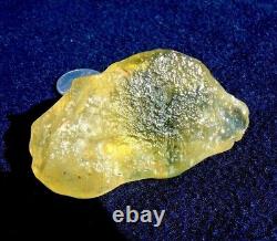 Libyan Desert Glass Meteorite Tektite impact specimen(320 crt)Dimples Super AAAA