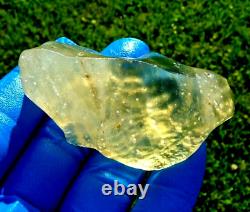 Libyan Desert Glass Meteorite Tektite impact specimen(320 crt)Dimples Super AAAA