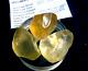 Libyan Desert Glass Meteorite Tektite Impact Specimen(325 Crt)3 Round Gems Aaaa