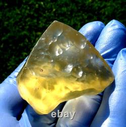 Libyan Desert Glass Meteorite Tektite impact specimen(325 crt)Super GemAAA A+