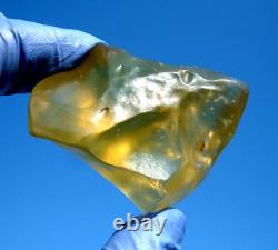 Libyan Desert Glass Meteorite Tektite impact specimen(325 crt)Super GemAAA A+