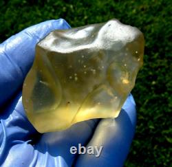 Libyan Desert Glass Meteorite Tektite impact specimen(325 crt)Super GemAAA A+