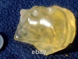 Libyan Desert Glass Meteorite Tektite impact specimen(325 ct)Dimples Super AAA+