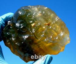 Libyan Desert Glass Meteorite Tektite impact specimen(3300 ct)Dimples Super A+