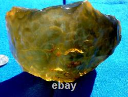 Libyan Desert Glass Meteorite Tektite impact specimen(3300 ct)Dimples Super A+