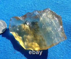 Libyan Desert Glass Meteorite Tektite impact specimen(330 ct)Dimples Gem yellow