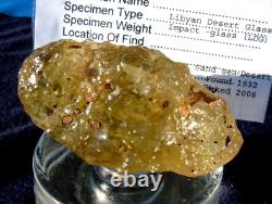 Libyan Desert Glass Meteorite Tektite impact specimen(335 crt) 5 Natural Holes