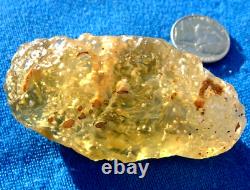 Libyan Desert Glass Meteorite Tektite impact specimen(335 crt) 5 Natural Holes