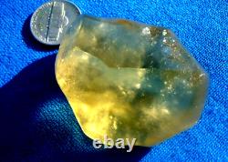 Libyan Desert Glass Meteorite Tektite impact specimen(335 crt) Yellow Gem AAAA+