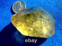 Libyan Desert Glass Meteorite Tektite impact specimen(335 crt) Yellow Gem AAAA+