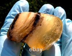 Libyan Desert Glass Meteorite Tektite impact specimen(340 crt) one of its kind