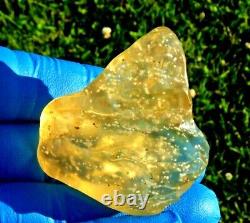 Libyan Desert Glass Meteorite Tektite impact specimen(340 ct) Dimples Gem AAA+