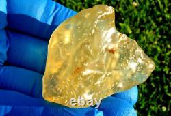 Libyan Desert Glass Meteorite Tektite impact specimen(340 ct) Dimples Gem AAA+