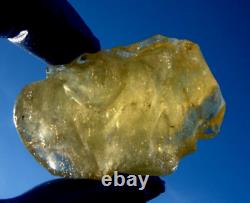 Libyan Desert Glass Meteorite Tektite impact specimen(340 ct)Super Gem AAAA+