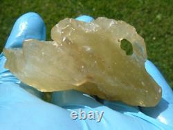 Libyan Desert Glass Meteorite Tektite impact specimen(350 crt)Natural Hole